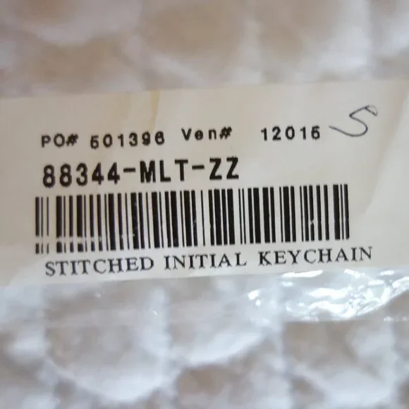 New JENNY KRAUSS Handmade Peru Embroidered Stitched “Z” Key Chain - Picture 2 of 6